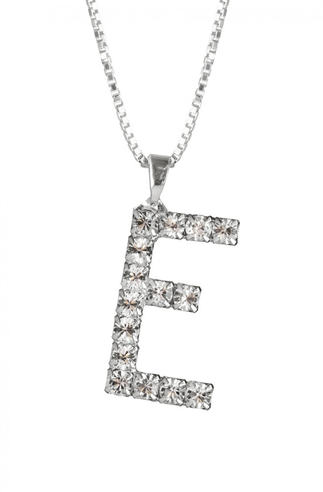Caroline Svedbom Letter E Multi Colour Crystal Necklace Gold/multi main image 1