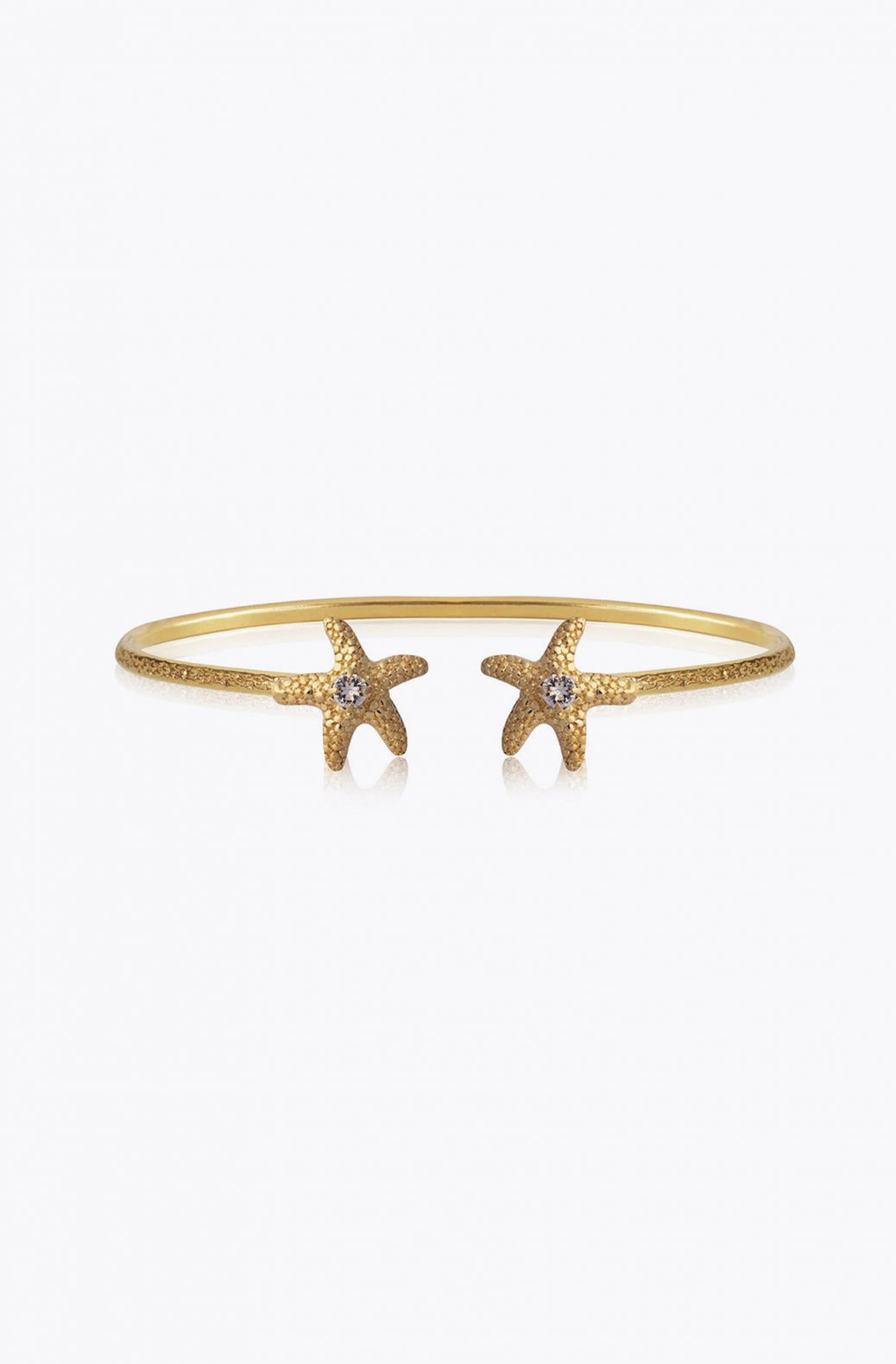 Caroline Svedbom Crystal Stud Gold Plated Bracelet Peach