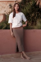 Acqua Limone - Donna Long Skirt - Brown