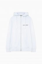Acqua Limone - Washed Zip Hoodie - White