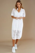 Blond Hour - Noble Shirt Dress White