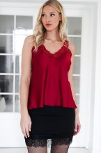 Blond Hour - The perfect lace tank top - Red