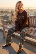 Carola X Blond Hour - Stay Golden Darling Sweater - Choco/Gold