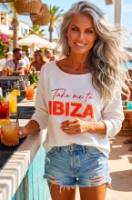 Blond Hour - Take me to Ibiza Sweater - White