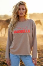 Blond Hour - Take me to Marbella Sweater - Beige