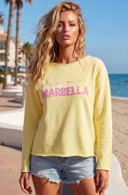 Blond Hour - Take me to Marbella Sweater - Yellow
