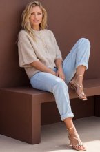 Busnel - Vilanie Cardigan - Sandstorm Melange