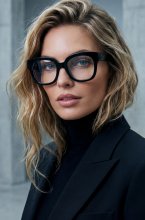 Glas - Chloe - Black Blue Light