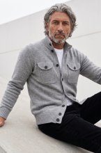 Less Worries - Pocket Cardigan - Light Grey