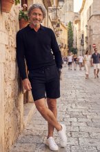 Less Worries - Linen Shorts - Navy