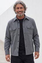 Less Worries - Woven Overshirt - Antracite