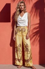 Mixed Brands - Pant Chain print 28041 - Yellow