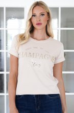 Mixed Brands - Champagne Club Tshirt 9755 - Beige