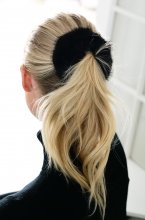 Mixed Brands - Fake fur Scrunchie M06 - Black