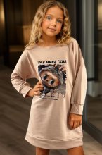 Mixed Brands - Labubu Tshirt Dress 20f169 - Beige