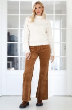 Mixed Brands - Long velour pant 2745 - Camel