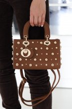 Mixed Brands - Bag with studs 1079 - Brown
