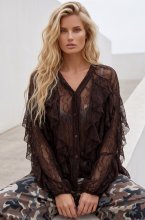 Mixed Brands - Lace Blouse 0977 - Dark Brown