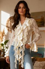 Mixed Brands - Lace Blouse 27527 - Ecru