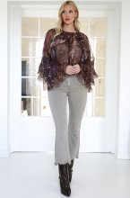 Mixed Brands - Jeans with raw hem 6826 - Beige