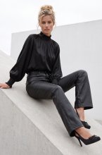 Mixed Brands - Satin Blouse 81332 - Black