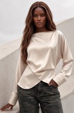 Mixed Brands - Wrap blouse PS9738 - Beige