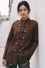Mixed Brands - Jacket Napoleon Style U16603 - Coffee