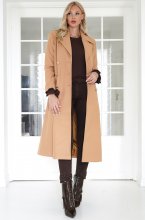 Mixed Brands - Elegant long coat 7660 - Camel