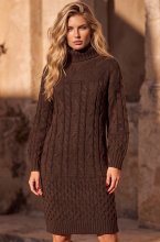 Mixed Brands - Knitted Dress A20123 - Brown