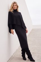 Mixed Brands - CapeDress DO-F5761 - Black