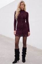 Mixed Brands - Dress U20635 - Aubergine