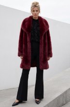 Mixed Brands - Faux Fur jacket 8856 - Red