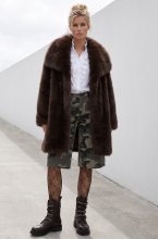 Mixed Brands - Faux Fur jacket 8856 - Choco