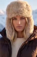 Mixed Brands - Faux Fur Hat MXP-141 - Beige