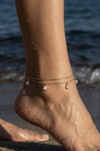 Mixed Brands - Foot Link with Stones 624AQ77 - Gold