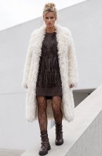 Mixed Brands - Coat Faux Fur 8747 - Ivory