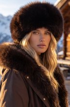 Mixed Brands - Faux Fur Hat MXP-141 - Brown