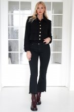 Mixed Brands - Jeans with raw hem 6826 - Black