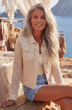 Mixed Brands - Crochet Jacket DC413 - Beige