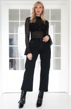 Mixed Brands - Cropped Flare 6941 - Black