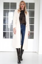 Mixed Brands - Long blazer Coat 2515 - Offwhite
