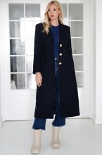 Mixed Brands - Long blazer Coat 2515 - Navy