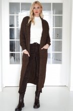 Mixed Brands - Long Cardigan 8055 - Brown