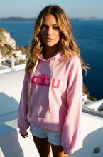 Mixed Brands - Hoodie Malibu 2130 - Rose