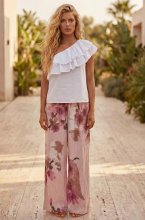 Mixed Brands - Pant with Flowers 1039 - Pink