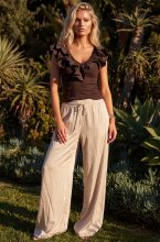 Mixed Brands - Wide Viscose Pant MA084 - Beige