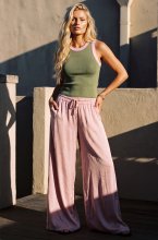 Mixed Brands - Wide Viscose Pant MA084 - Cipria