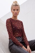 Mixed Brands - Cashmere blend top Leo R17022 - Bordeaux