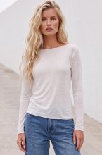 Blond Hour - Ravello Cashmere Top - White