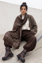 Mixed Brands - Paisley Scarf RE-J184 - Brown
